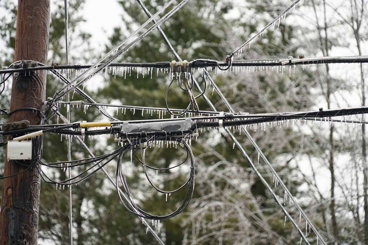 Frozen Power Line